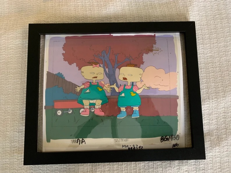 Rugrats 11x14inch framed Animation Cel. With COA.