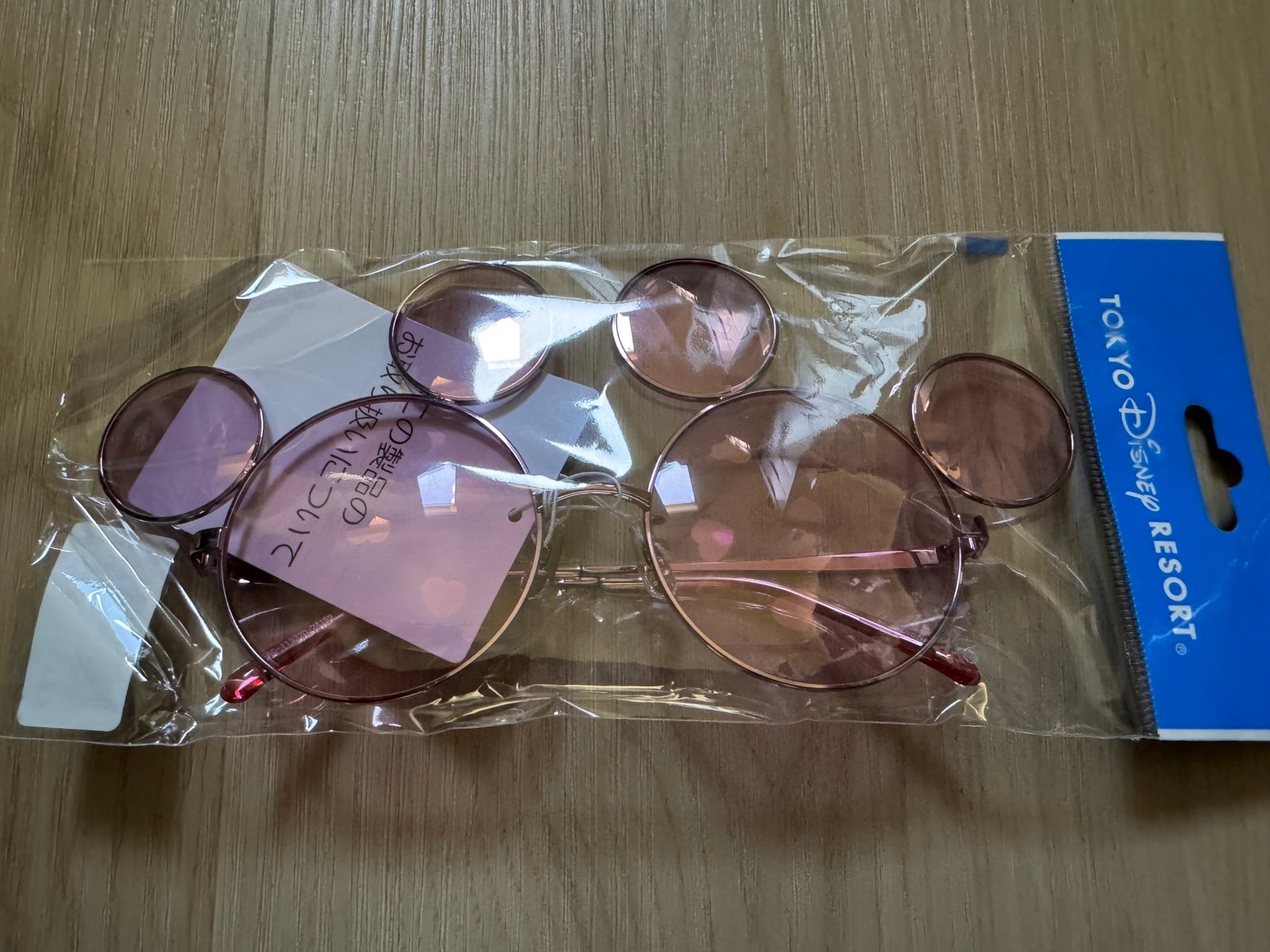 Tokyo Disney Clear Pink Sunglasses