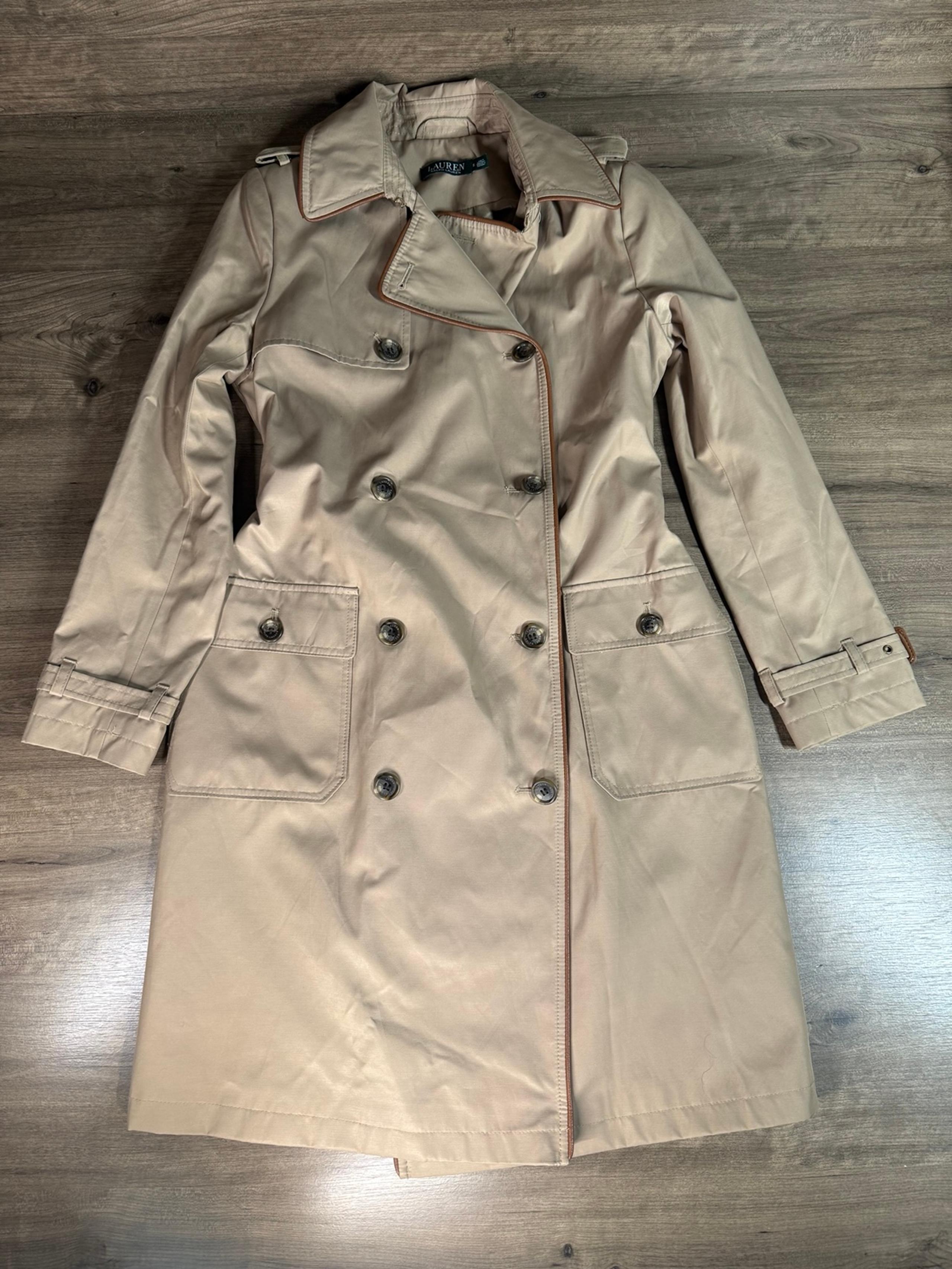 Women’s Trench Coat(Sand Color/Small) - Lauren Ralph Lauren