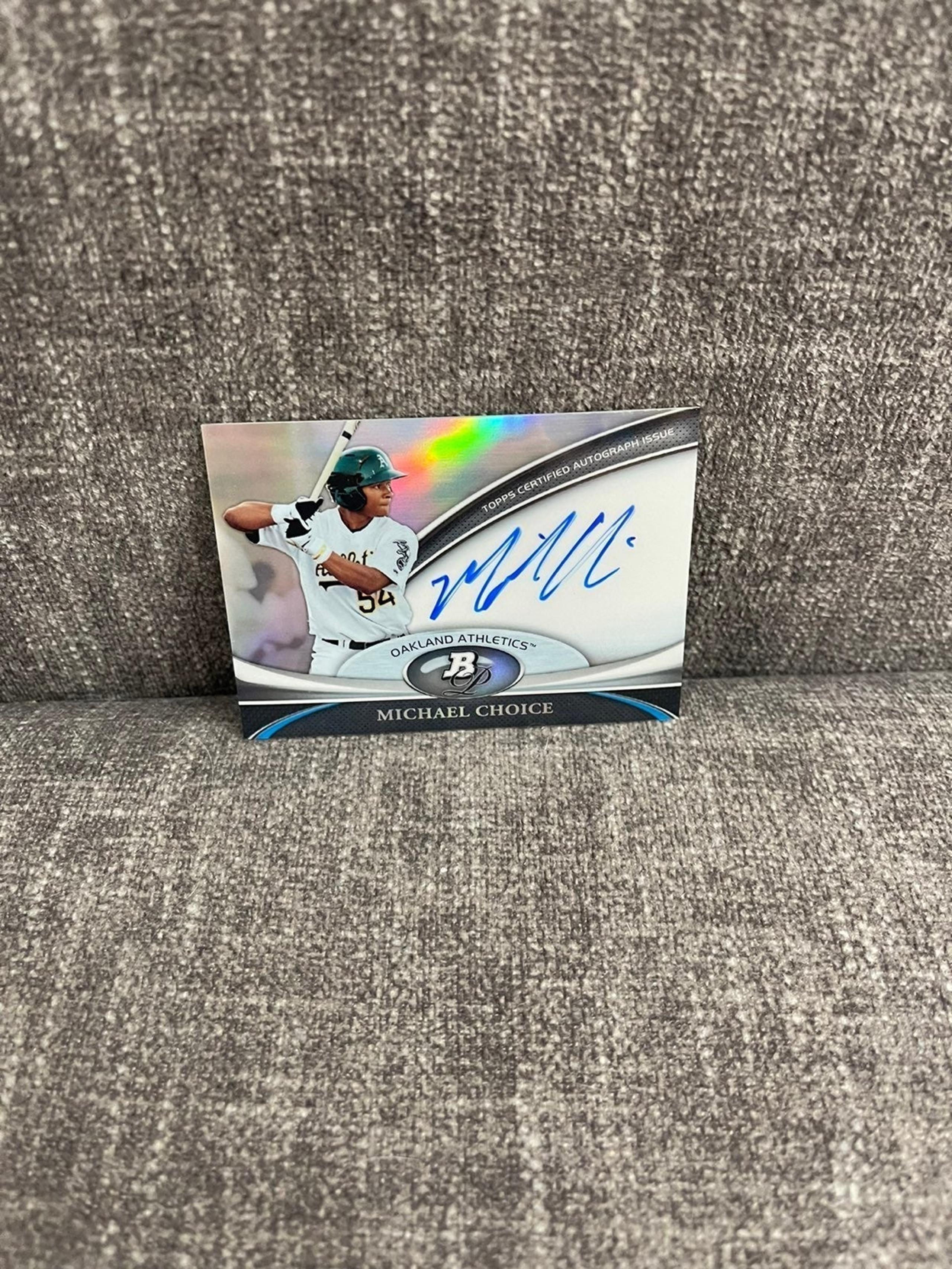 2011 Bowman Platinum Michael Choice A's Auto - MLB