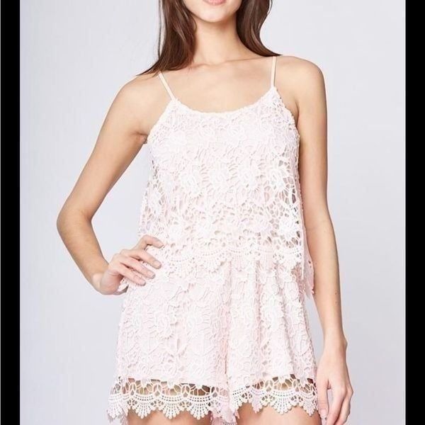 Yumi Kim Pink Floral Romper | Size XS