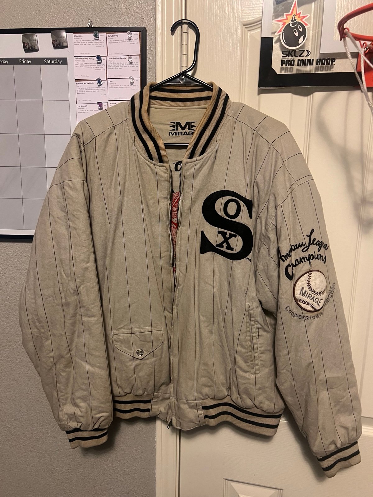 Vintage RedSox bomber jacket