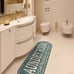 2x5 Laundry Room Runner Rug, 20 x 59 Oval, Baby Blue
