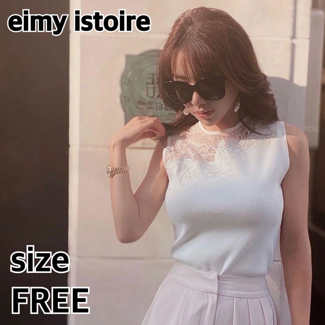 Brand new✨ Eimee Law Embroidered Lace Knit Pullover recent white