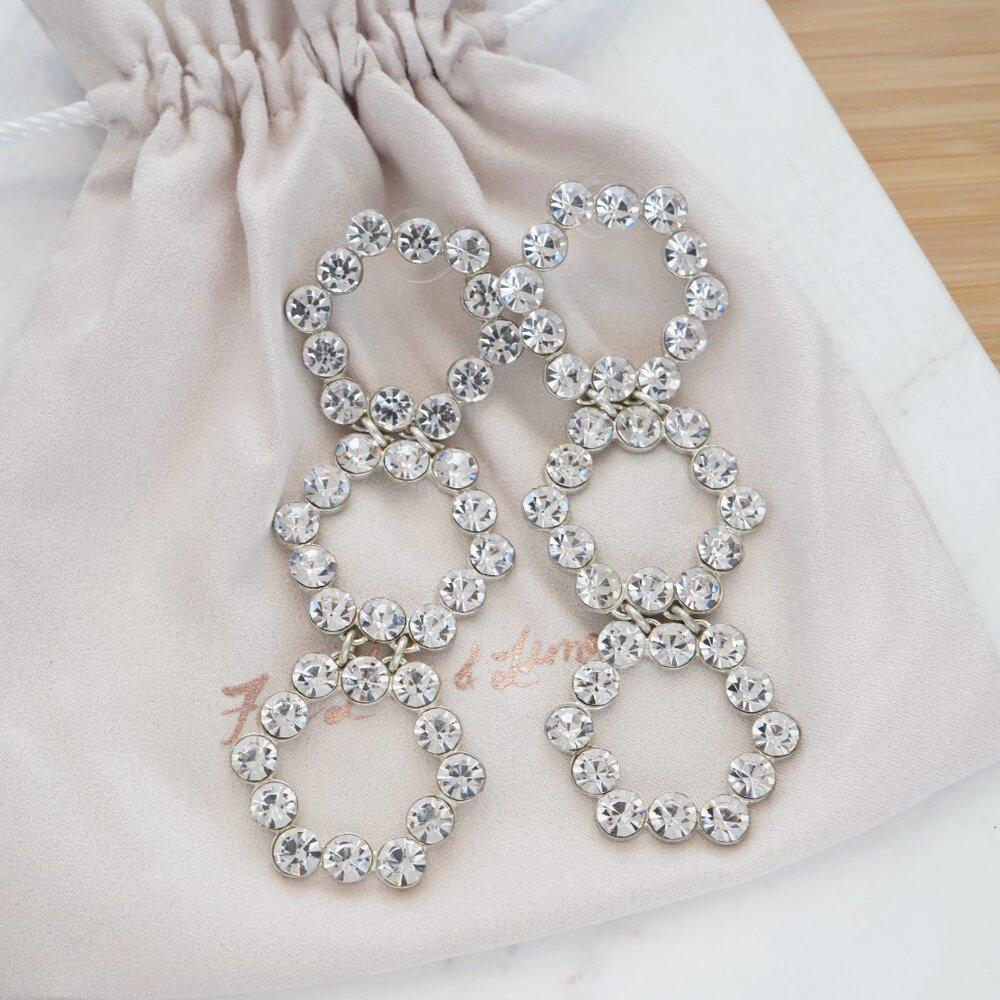 For Love & Lemons Mira Crystal Earrings