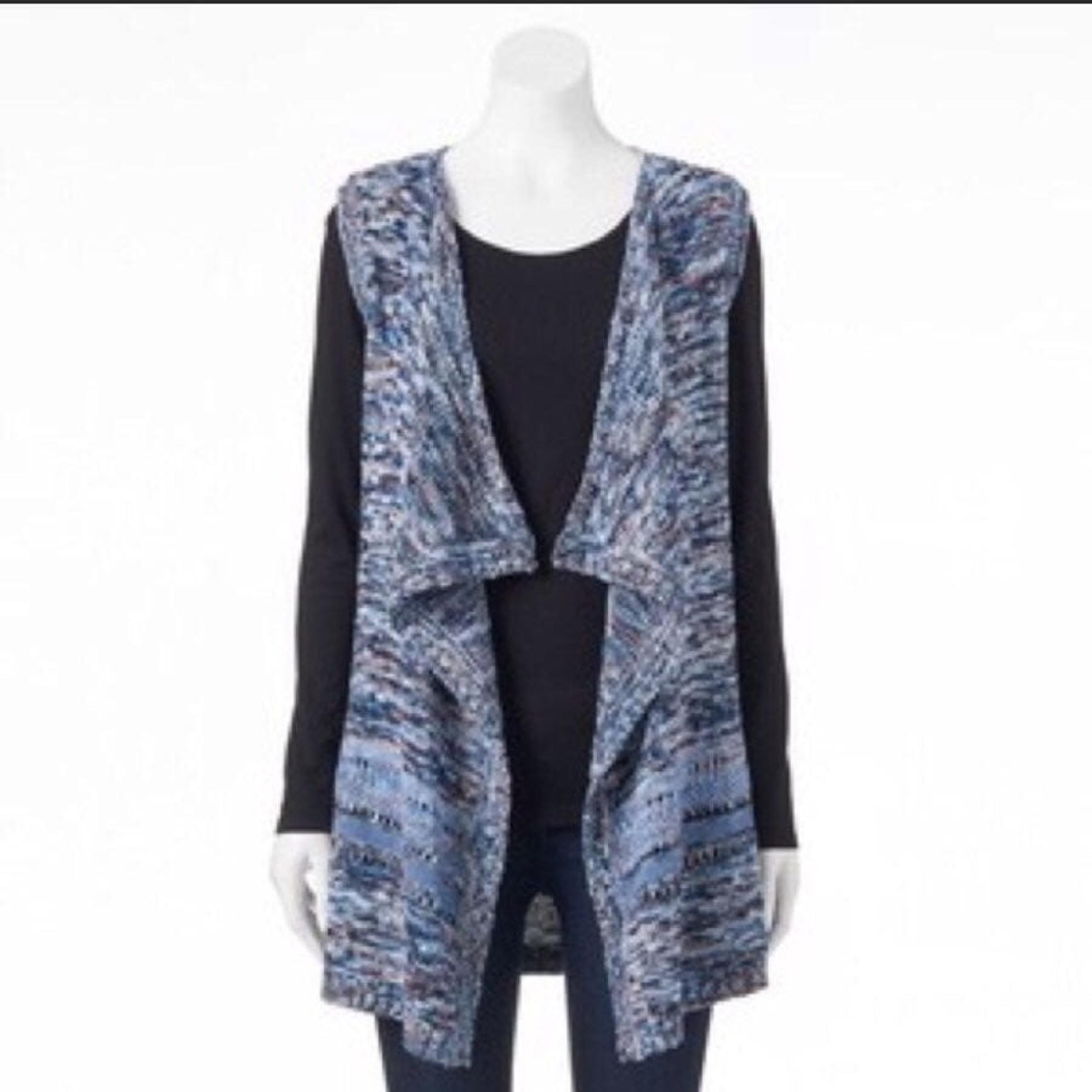 Sonoma Marled Flyaway Sweater Vest