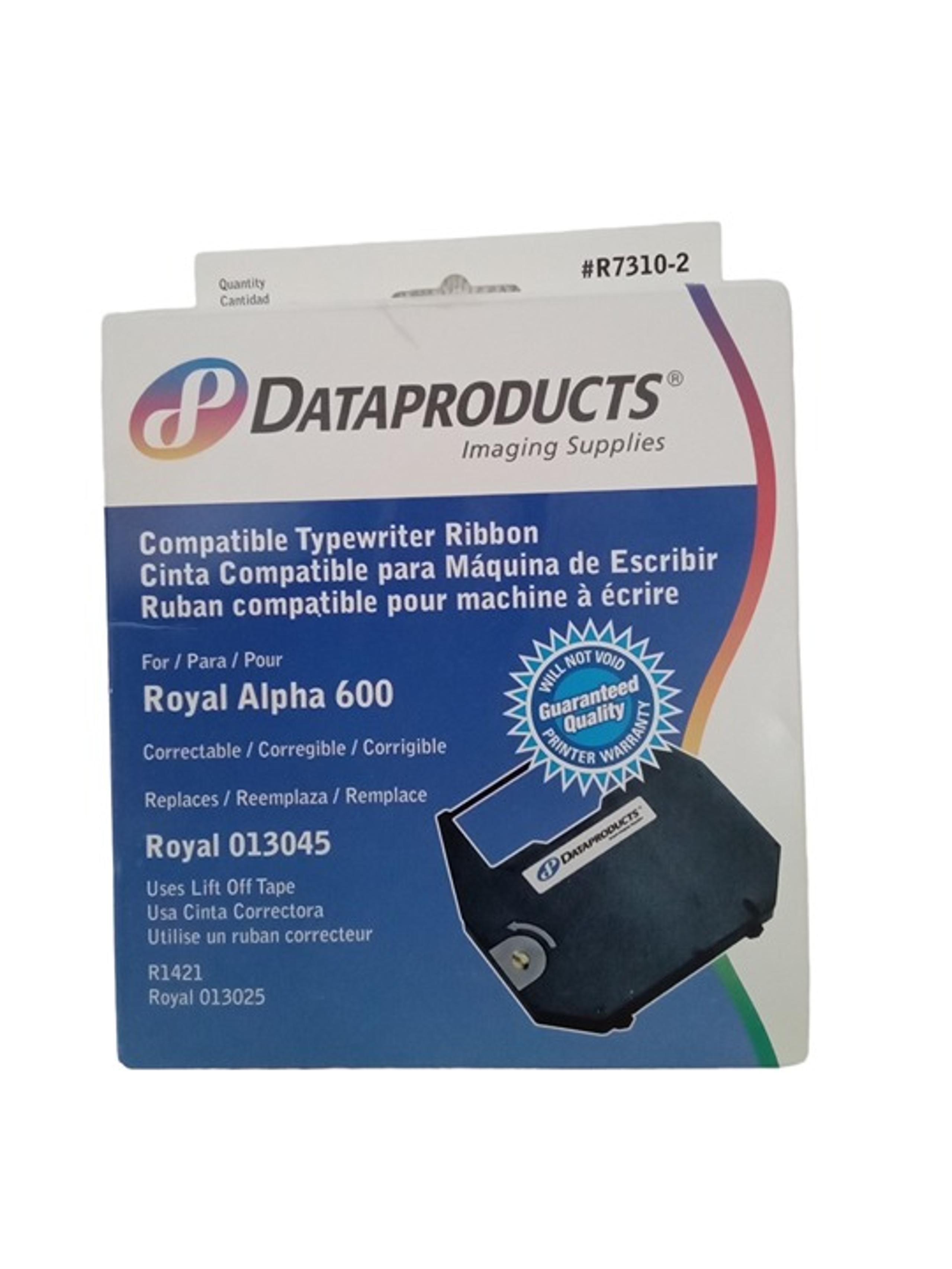 RIBBON ROYAL ALPHA 600 REGISTER TYPEWRITER 013045 BLACK BY DATAPRODUCTS.R7310