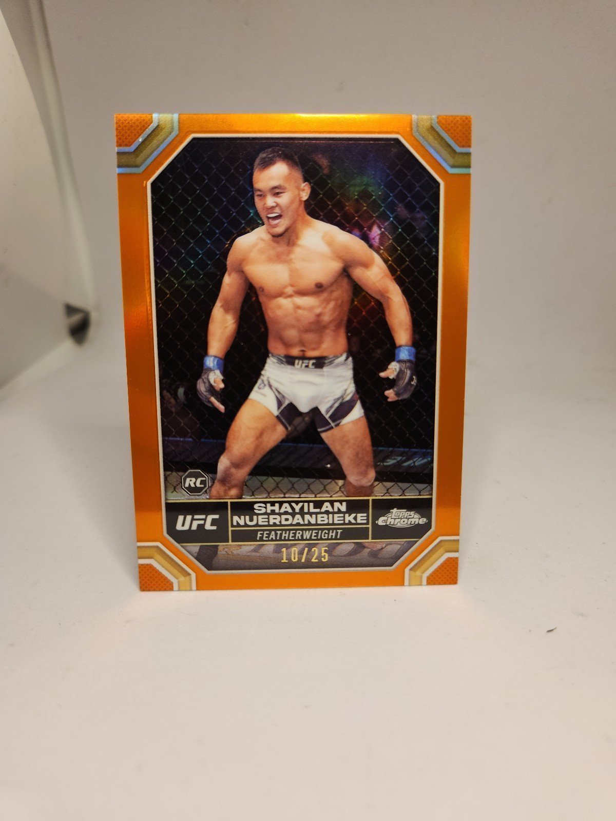 Topps chrome UFC Shaylin Nuerdanbieke Rookie 1st Orange /25 SSP