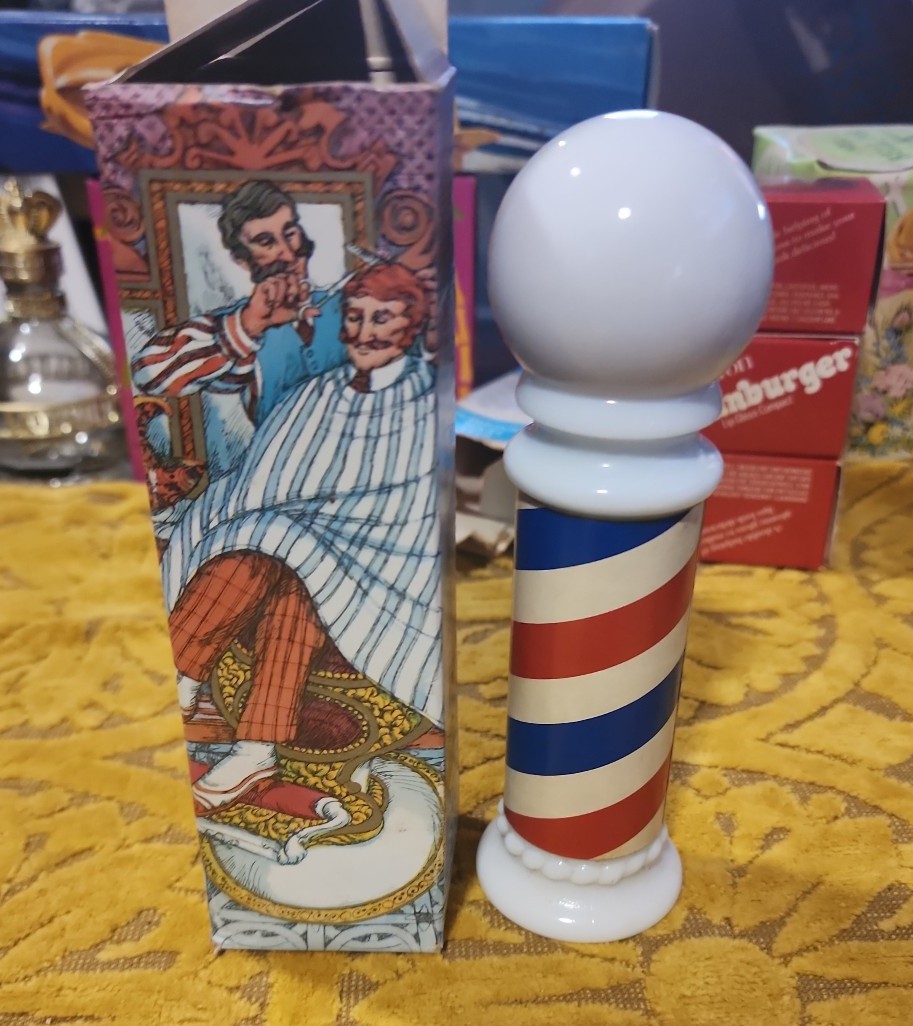 Avon Milk Glass Barber Pole