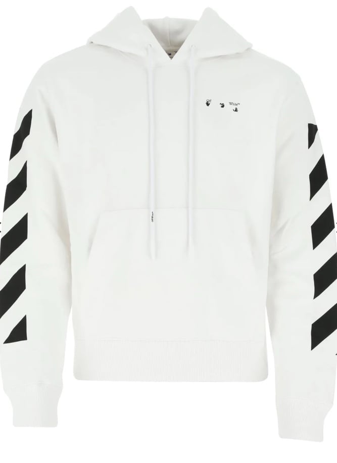 Off-White Logo Print Arrows Motif Hoodie *AUTHENTIC*