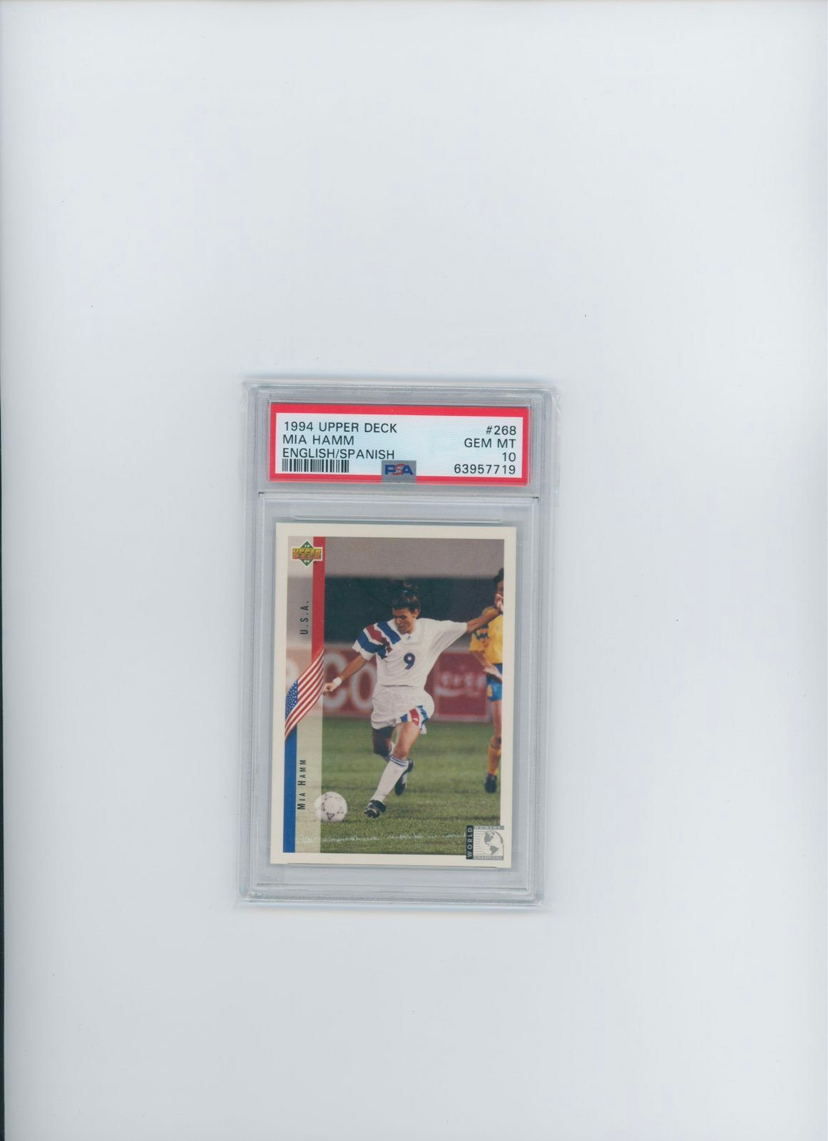 psa 10 mia hamm rookie 2 times world cup champ