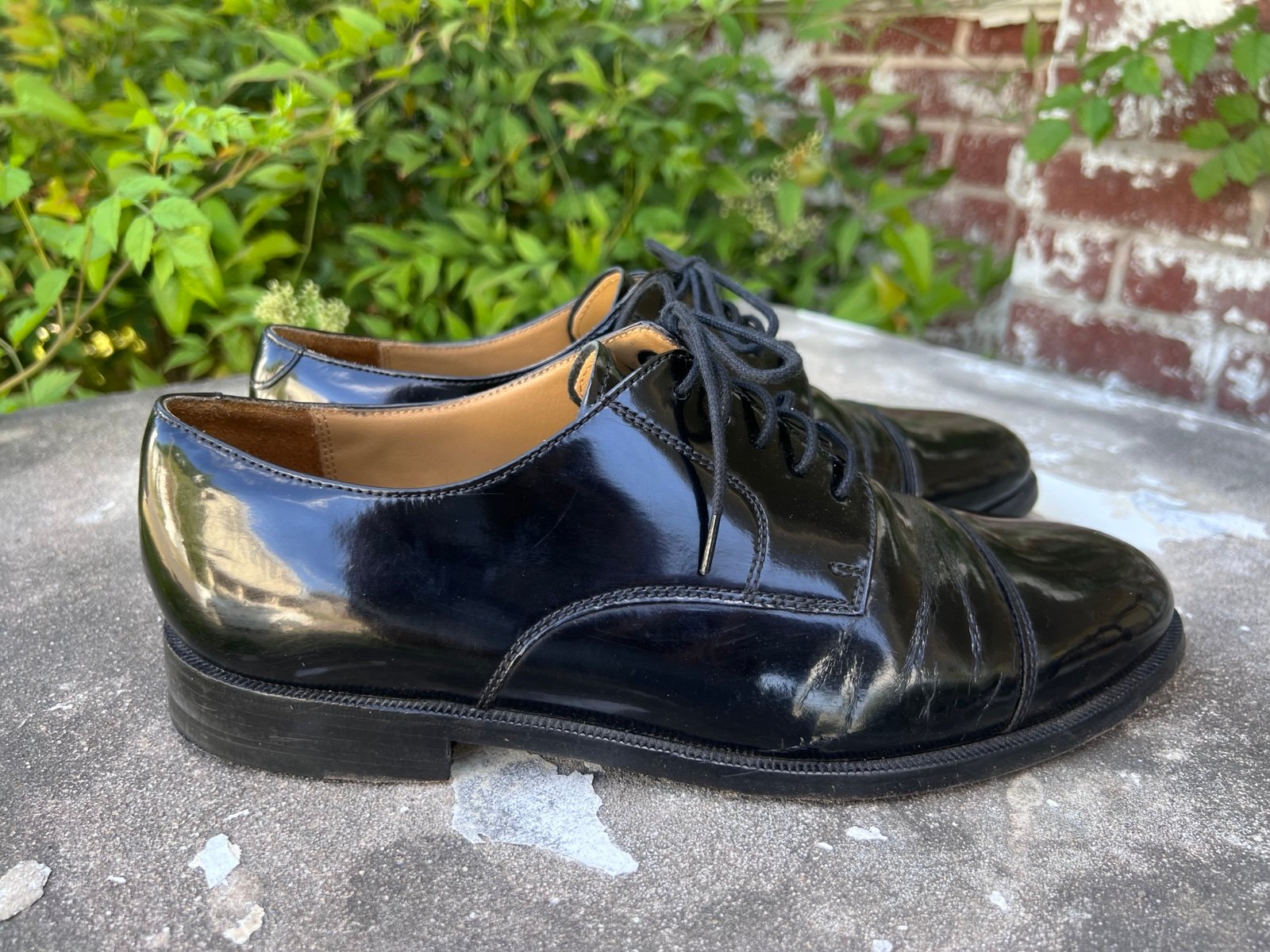Cole Haan Caldwell Black Leather Cap Toe Oxford 9.5 EE 08330 MSRP 150