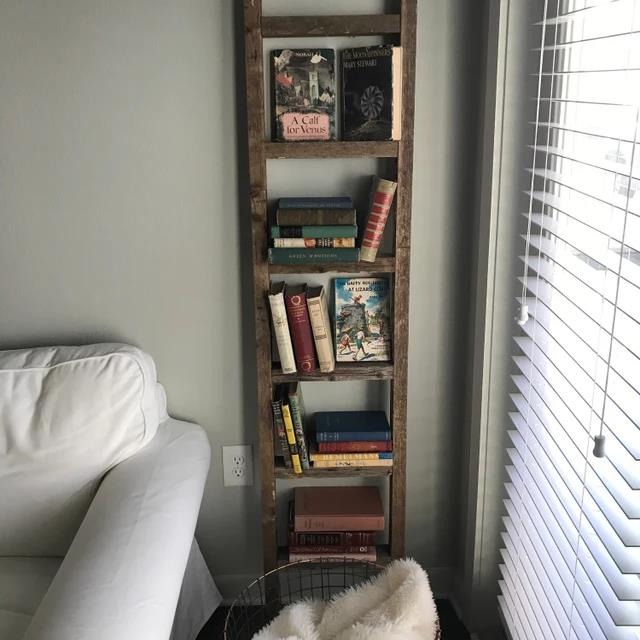 Decorative Ladder – Reclaimed Old Wooden Ladder 6 Foot Rustic Barn Wood