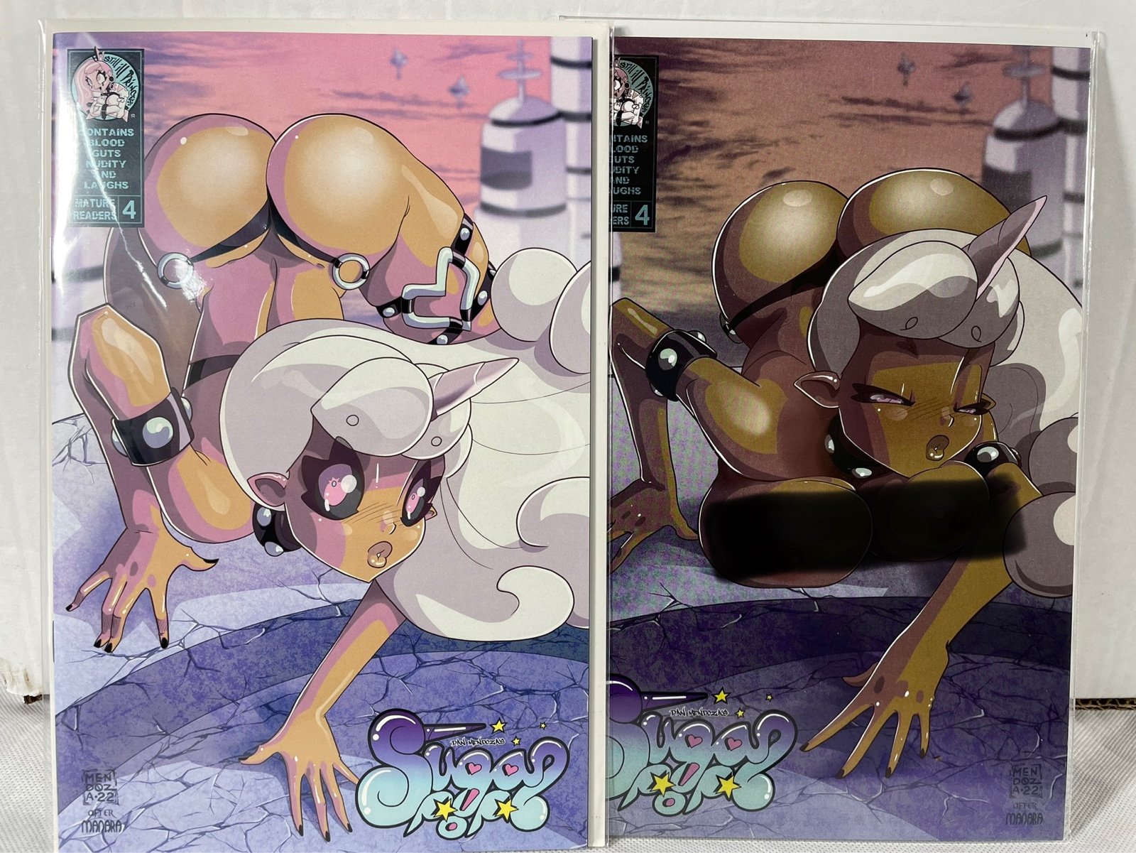 NM Sugar Pop 4 DAN MENDOZA TRADE & HOLOFOIL Set