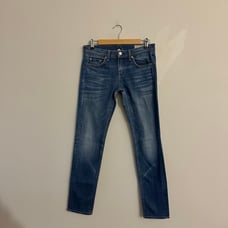 Rag & Bone The Dre Low Rise Slim Boyfriend Jeans Bradford Wash 26 Denim Blue  Ni