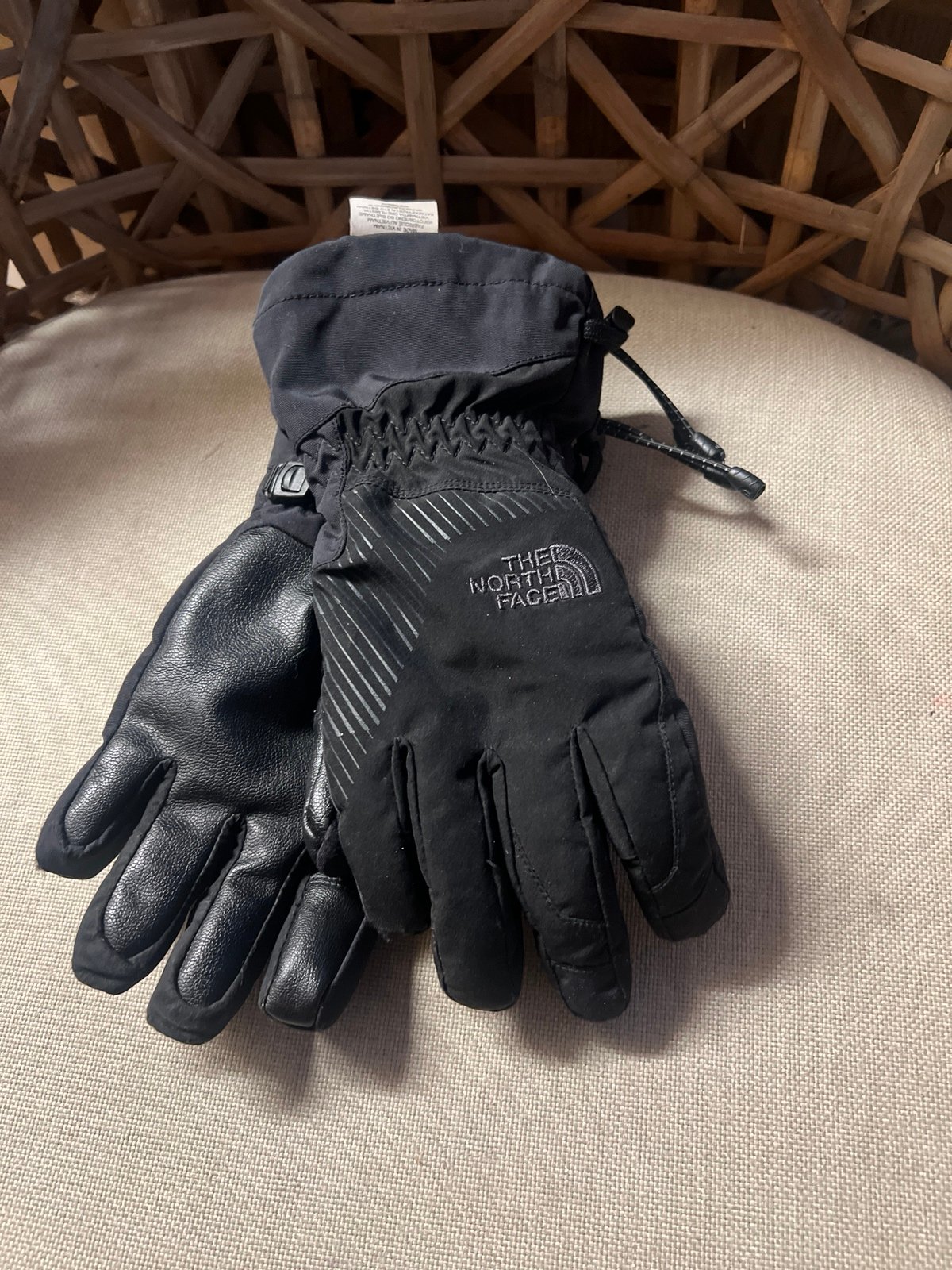 The North Face Leather Nylon Ski Gloves SP Young Junior 99 Unique