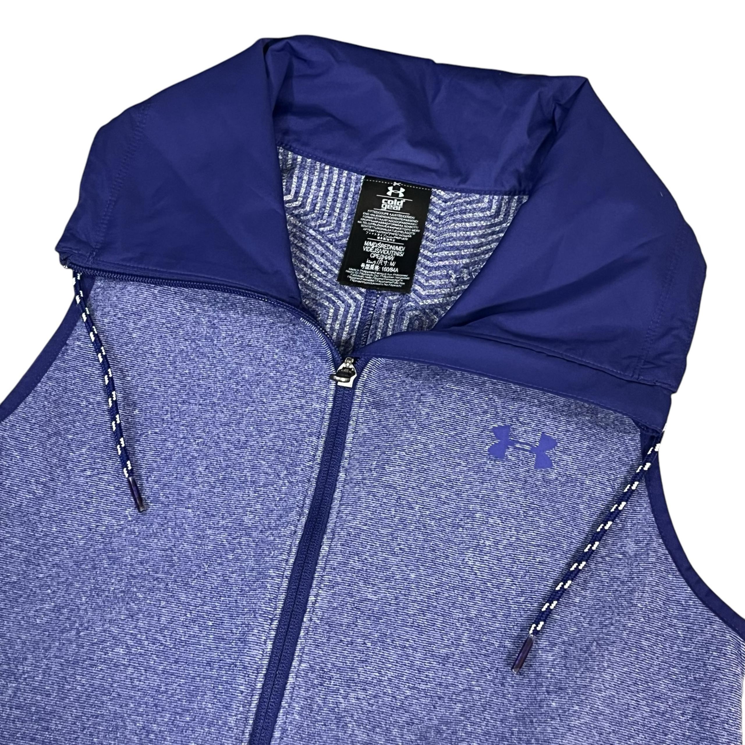 UNDER ARMOUR UA Survivor Hybrid Women's Size M Purple Coldgear Infrared Zip Vest