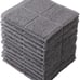Cotton Dish Cloths for Washing Dishes, Cleaning (12pcs Gray)