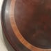 1894 - 1920 COWAN Chicago Brass & Mahogany Oval Serving Tray w/ Inlay A BEAUTY!