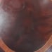 1894 - 1920 COWAN Chicago Brass & Mahogany Oval Serving Tray w/ Inlay A BEAUTY!