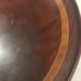 1894 - 1920 COWAN Chicago Brass & Mahogany Oval Serving Tray w/ Inlay A BEAUTY!