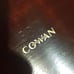 1894 - 1920 COWAN Chicago Brass & Mahogany Oval Serving Tray w/ Inlay A BEAUTY!