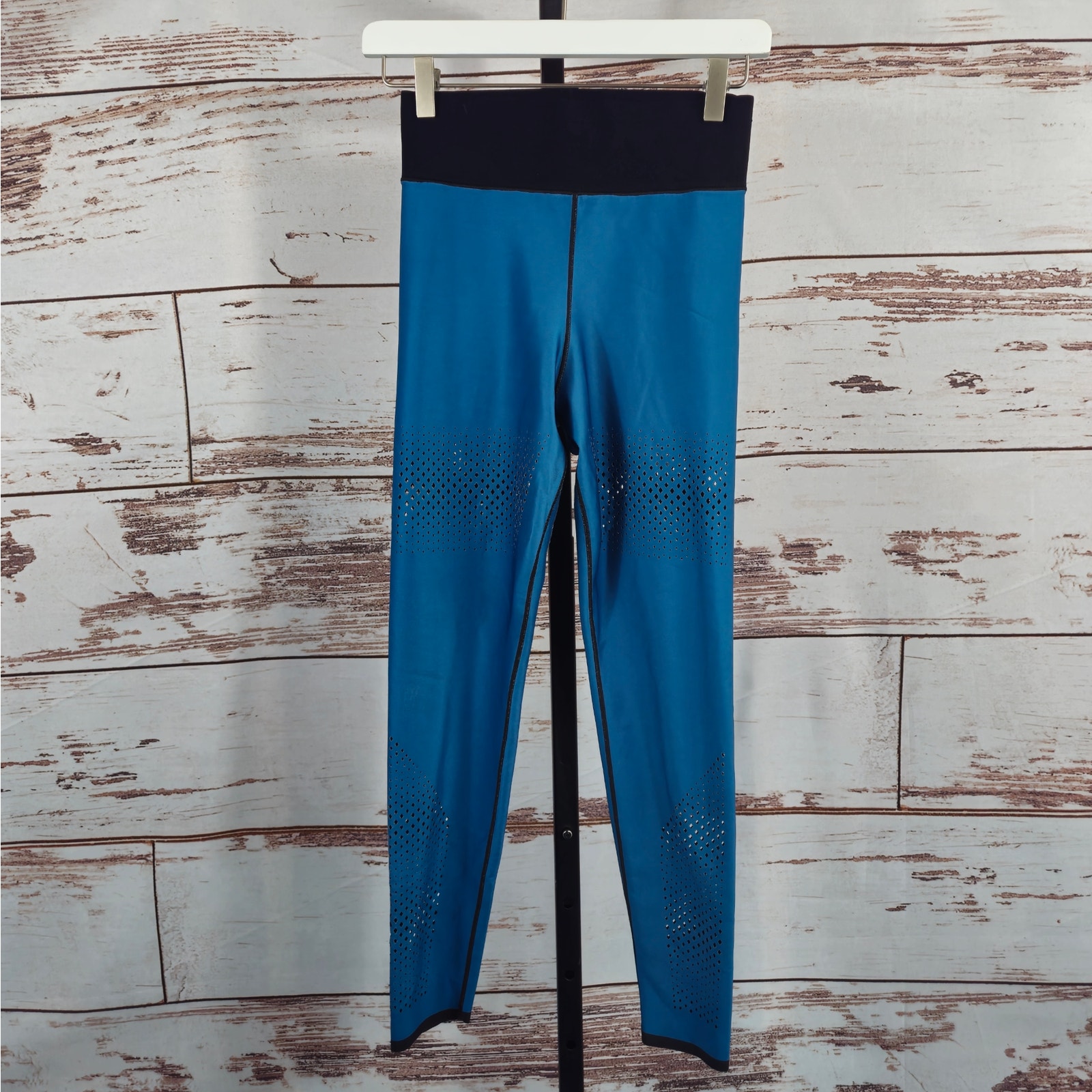 Ultracor Diamond Mesh Pixel Ultra-High Leggings Blue Size Medium
