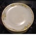 Vintage gold trim handpainted 8 plates 6” Hutschenreuther Gelb Bavaria