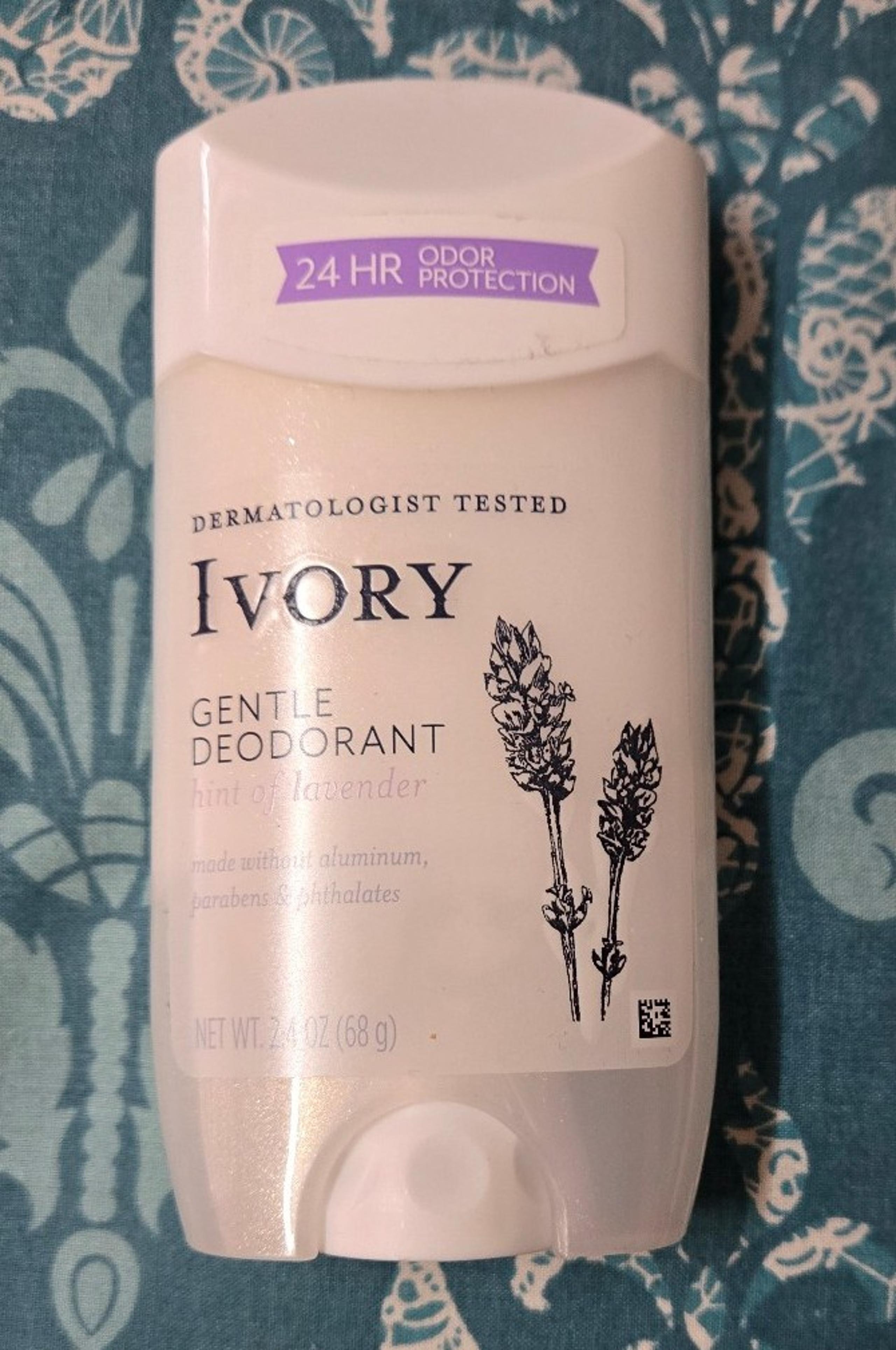 Ivory Hint of Lavender Gentle Deodorant,2.4 Oz, Dermatologist Full Size