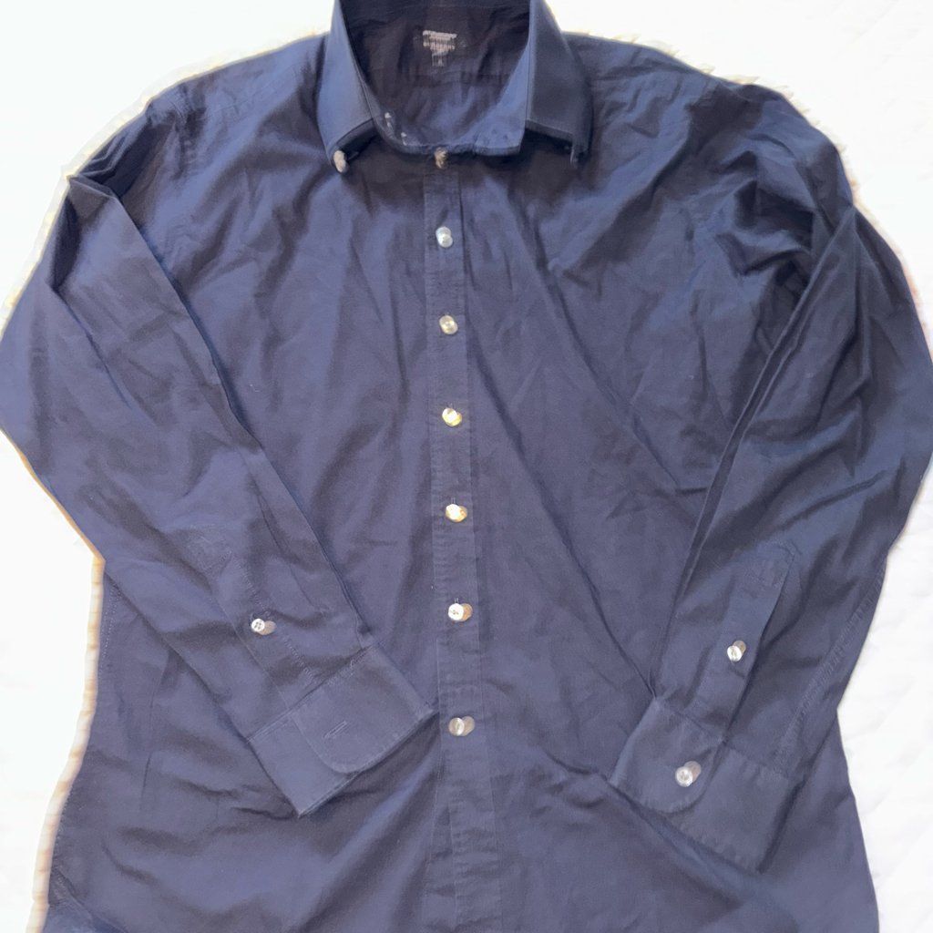 Burberry Navy Button Down Shirt. Size 17