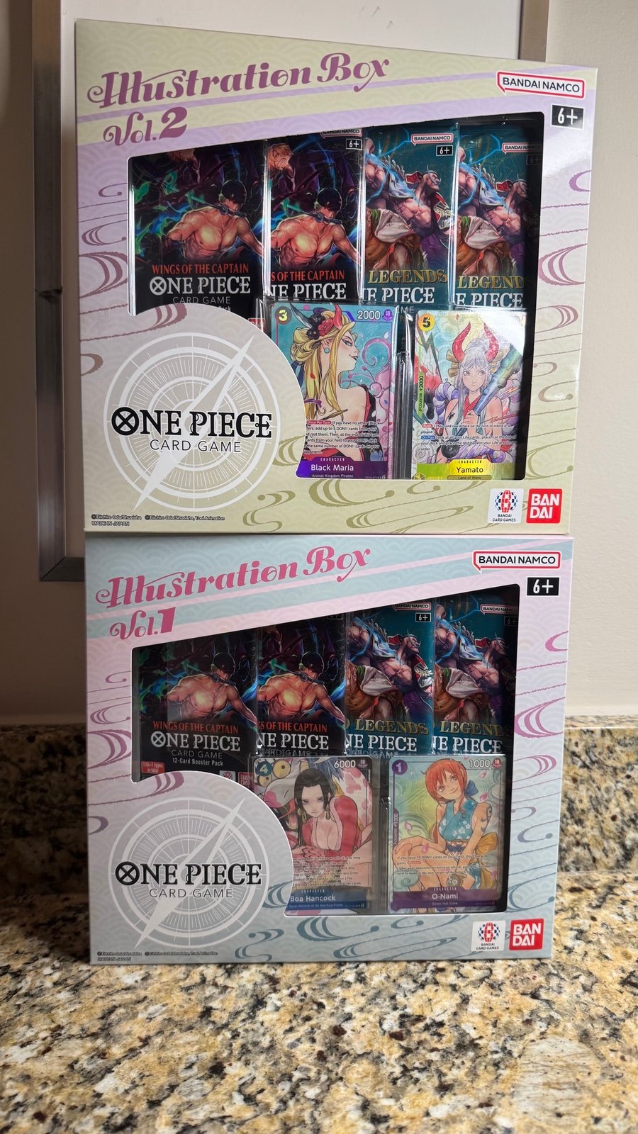 One Piece Card Game Illustration Box Vol. 1 & 2 BUNDLE
