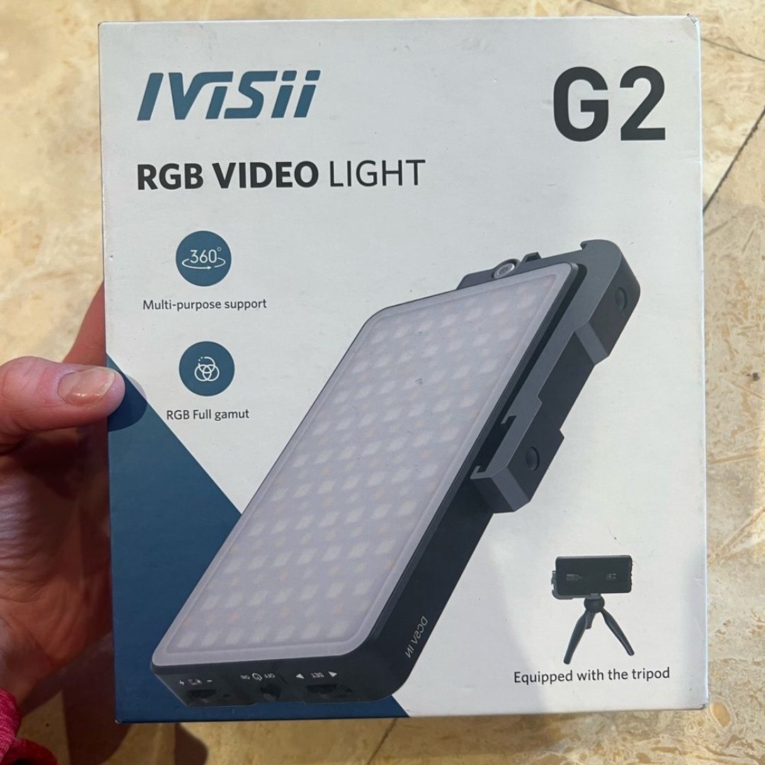Ivisii Black RGB Video Light Flash Model G2