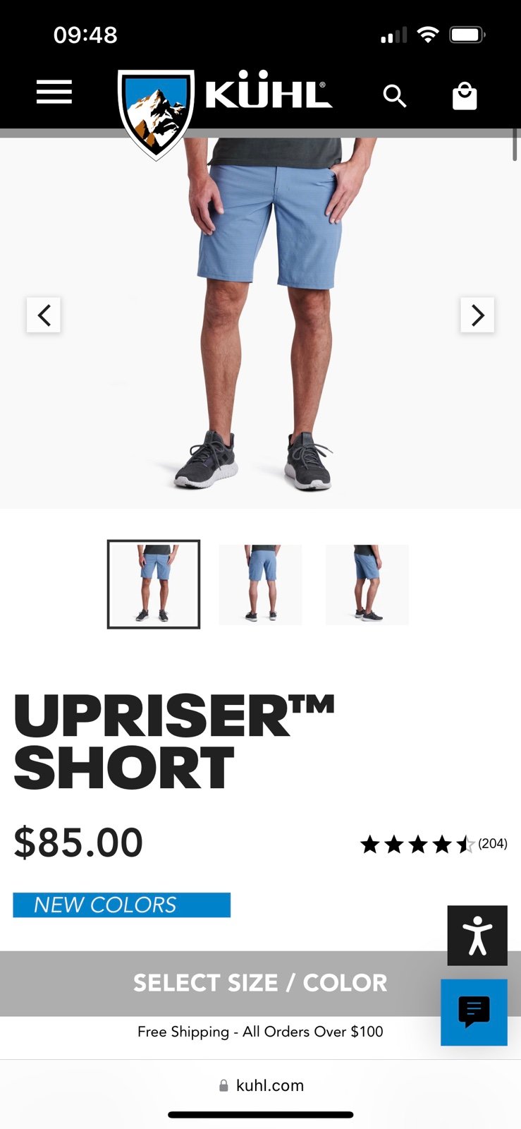 Mens Kuhl Upriser Shorts