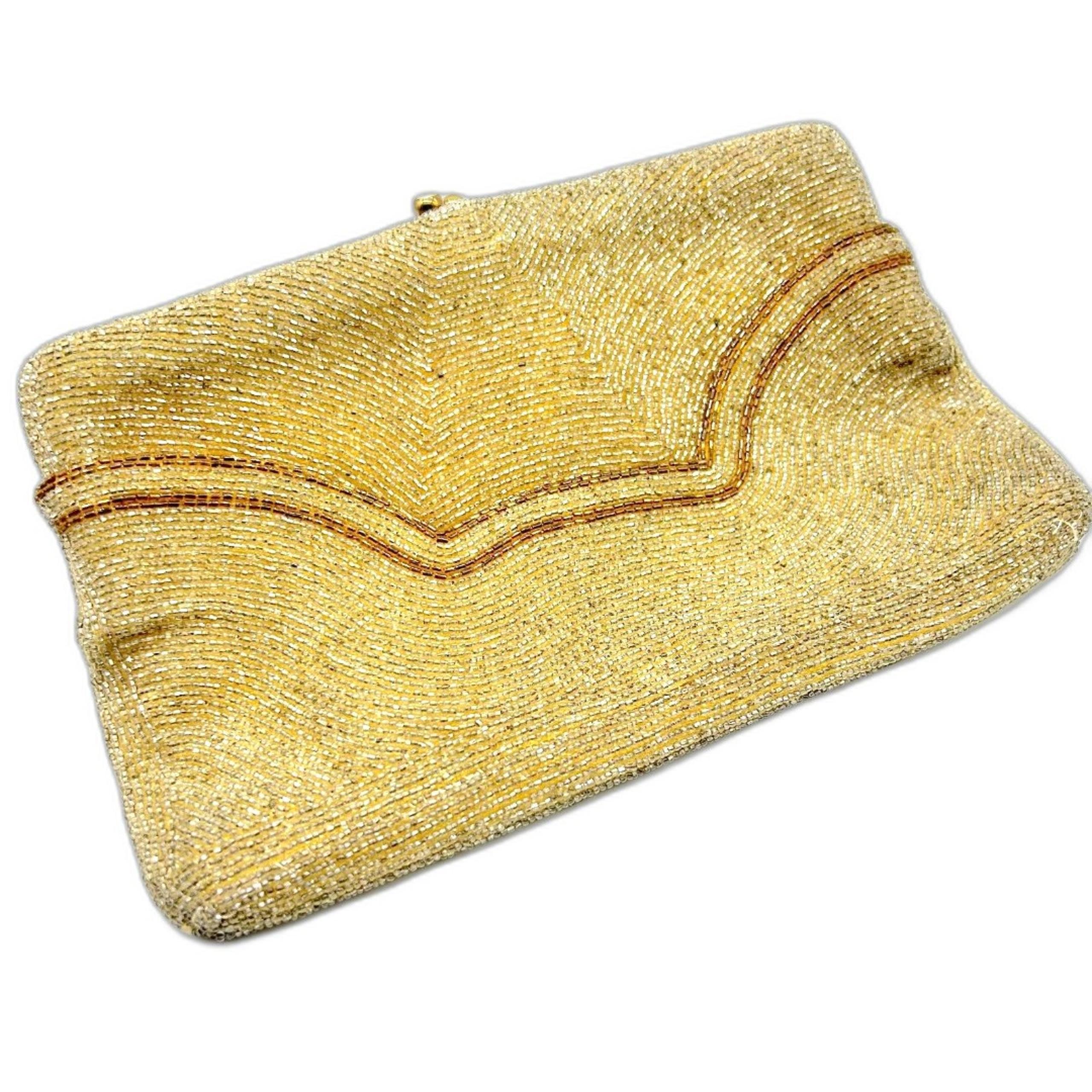 1940's Walborg Hand Beaded Clutch
