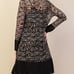 new VOCAL ANIMAL PRINT LEOPARD LACE CARDIGAN WESTERN BOHO plus & reg (SM-1X) MED