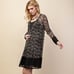 new VOCAL ANIMAL PRINT LEOPARD LACE CARDIGAN WESTERN BOHO plus & reg (SM-1X) MED