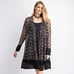new VOCAL ANIMAL PRINT LEOPARD LACE CARDIGAN WESTERN BOHO plus & reg (SM-1X) MED