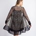 new VOCAL ANIMAL PRINT LEOPARD LACE CARDIGAN WESTERN BOHO plus & reg (SM-1X) MED