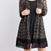 new VOCAL ANIMAL PRINT LEOPARD LACE CARDIGAN WESTERN BOHO plus & reg (SM-1X) MED
