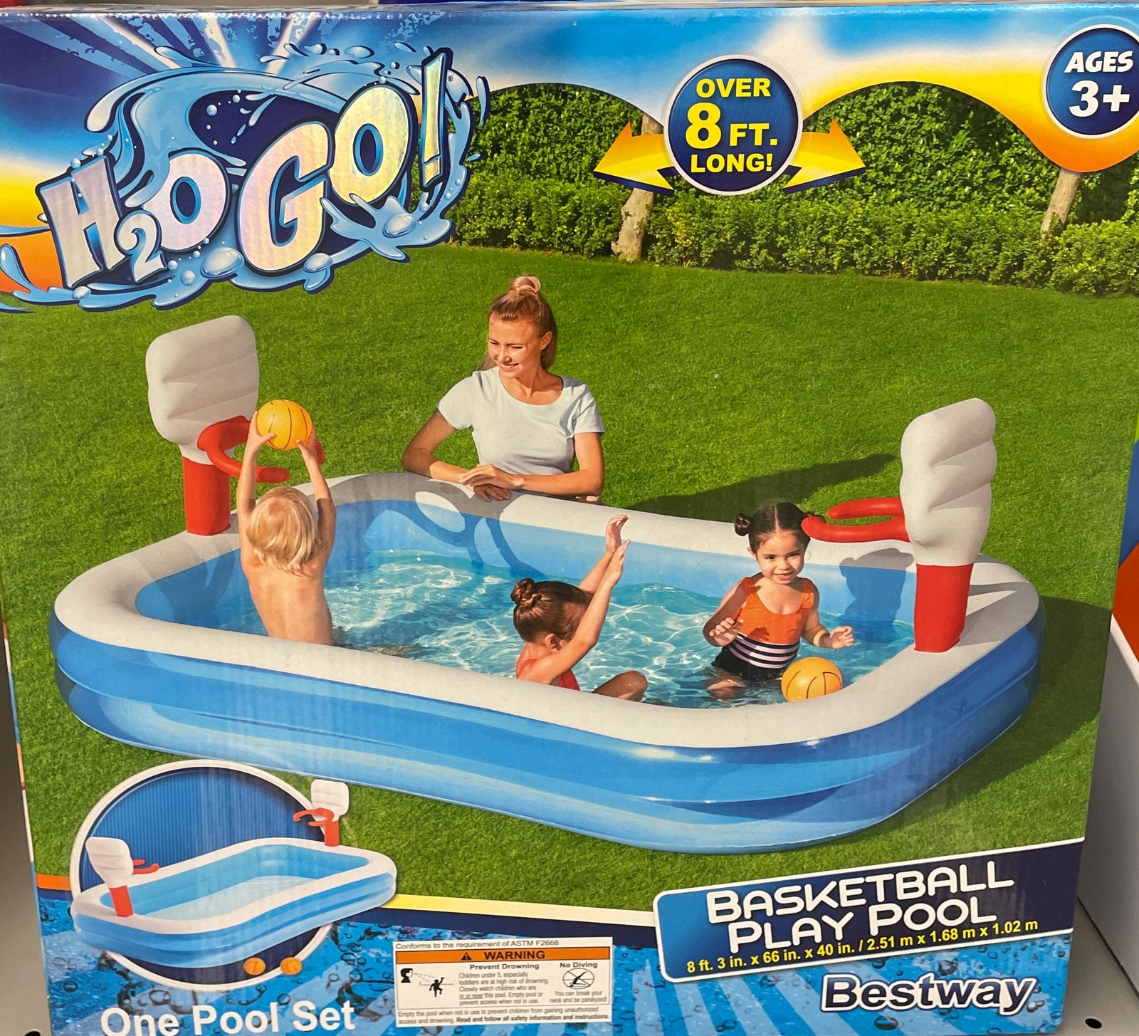 Pool Inflatable Basketball Play