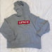 Levi's Logo Patch Oversize Hoodie in Gray | Size S