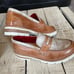 Bed Stu Reina III Tan Rustic Nectar Lux chunky penny loafers
