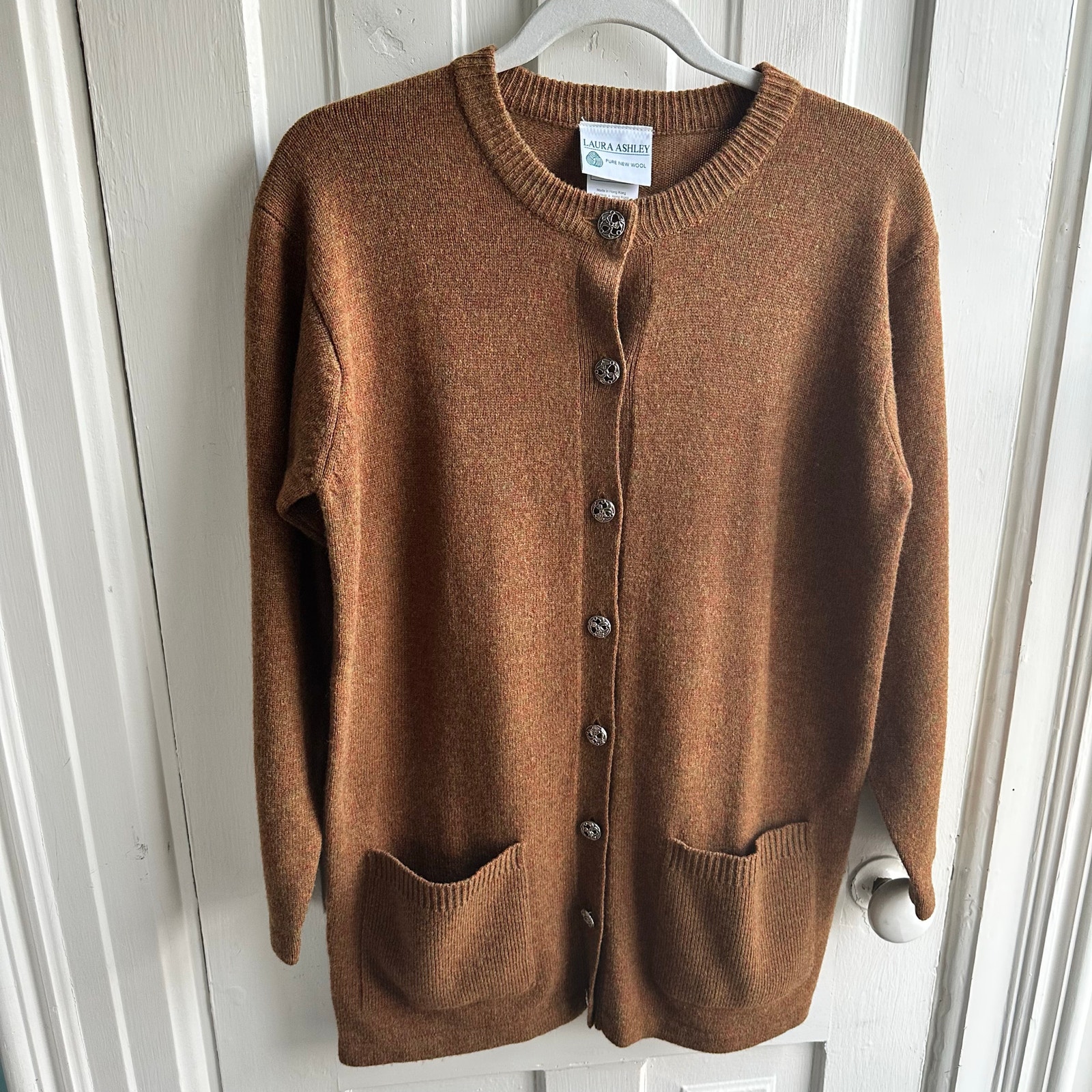 Vintage 90s Laura Ashley Wool Cardigan Sweater