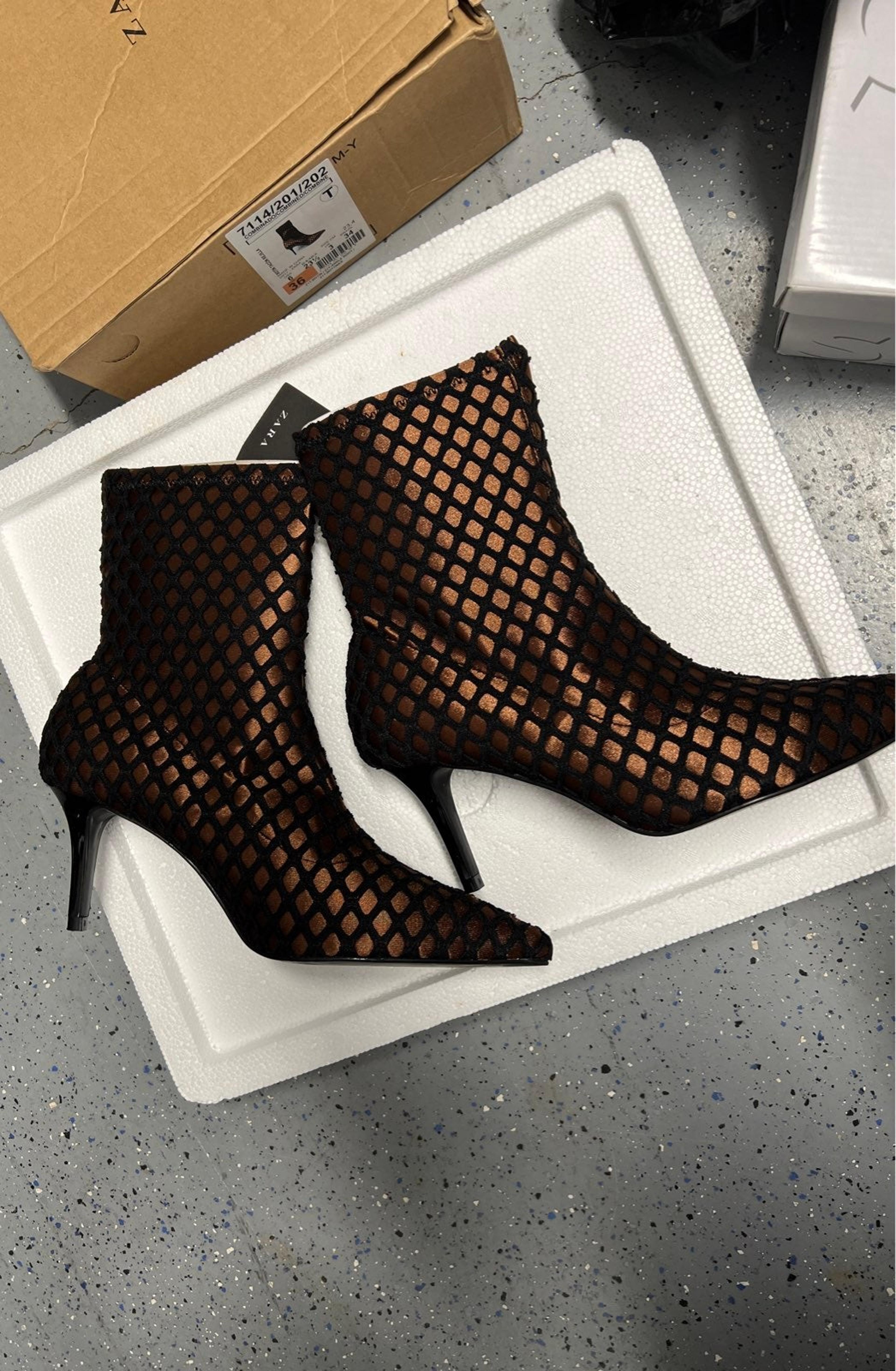 Zara mesh bootie Clearance