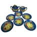 Childs Dragonware Tea Set 9 Pieces Saucers Creamer Sugar Set Occupied Japan Vtg