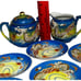 Childs Dragonware Tea Set 9 Pieces Saucers Creamer Sugar Set Occupied Japan Vtg