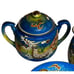 Childs Dragonware Tea Set 9 Pieces Saucers Creamer Sugar Set Occupied Japan Vtg