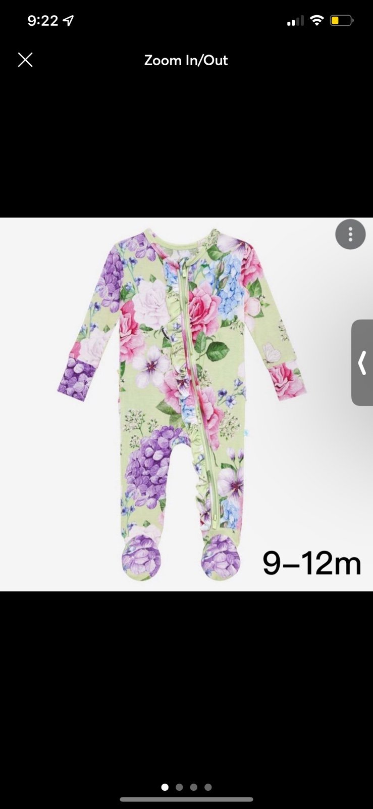 Posh peanut Erin Footie Ruffled shops Zippered One Piece 6-9m BUNDLE
