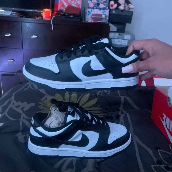 Nike Dunk Low Retro Black White Panda Women Size 6.5