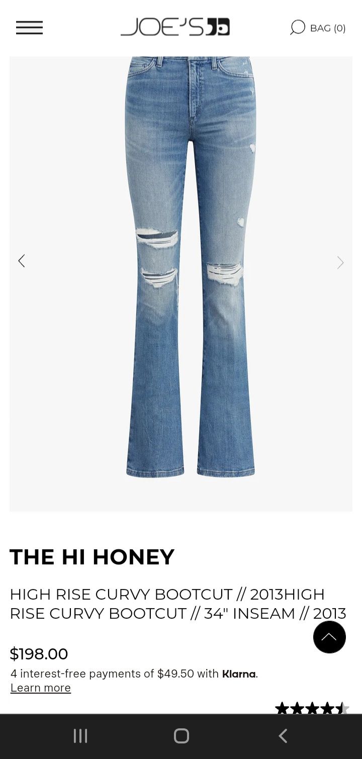 Joe's Jeans Hi Honey Bootcut